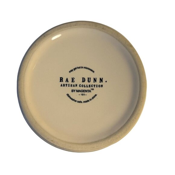 Rae Dunn Set-2 "CERVEZA" Ceramic White w/Yellow Inside Beer Steins 24oz Each - Picture 12 of 12